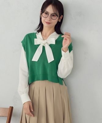 Vネックニットベスト（1276KO02） | COMME CA ISM (Women