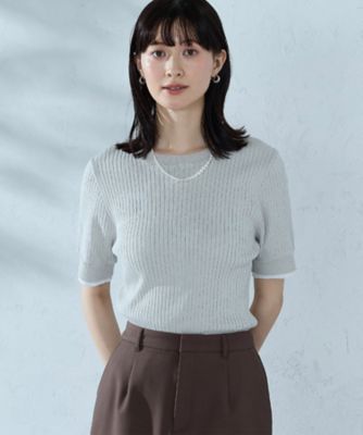 ご売約ずみです！新品タグ付き Heve スズランカフリブニット レイヤードデザイン リブニット（1276KO08） | COMME CA ISM