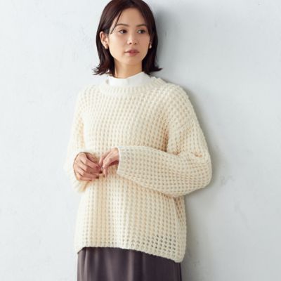 ＜COMME CA ISM (Women)＞ワッフル編みニット（１２７７ＫＡ１０）