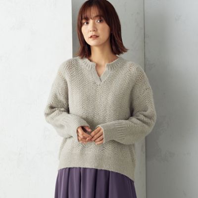 透かし柄ニット（１２７７ＫＡ１６）