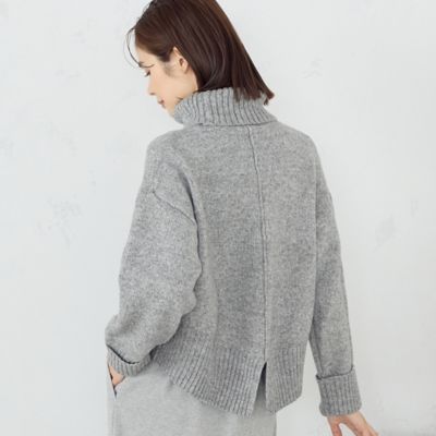 ＜COMME CA ISM (Women)＞オフタートルニット（１２７７ＫＥ０８）