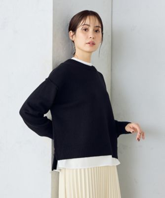 ウォッシャブル】 日本の色 クルーネックニット（1277KK01