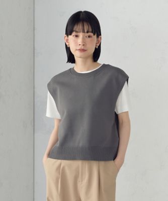 今季商品白のベスト サイズ42 ニットベスト（1277KM03） | COMME CA ISM (Women