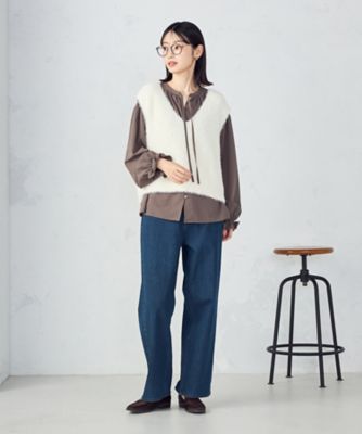 ウォッシャブル】シャギー ニットベスト（1277KM05） | COMME