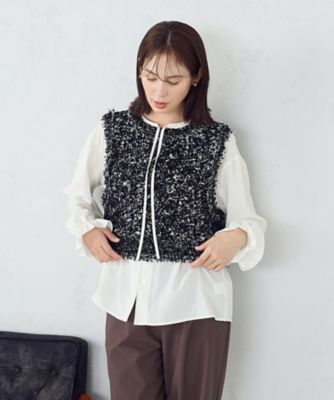 2WAY ツイード ベスト（1277KM07） | COMME CA ISM (Women