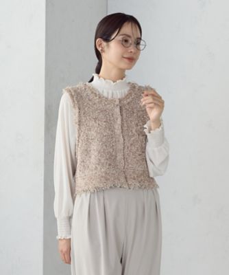 美品⭐︎connse ツイードベスト ツイードベスト – CONNSE