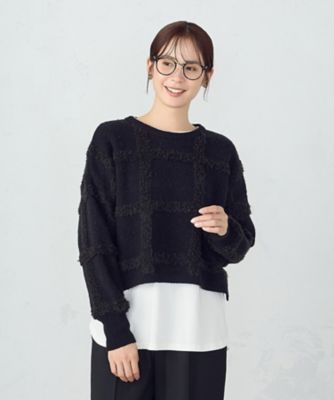 チェックジャカードニット（1277KM12） | COMME CA ISM (Women