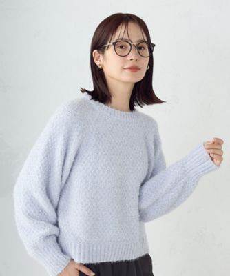 ウォッシャブル】ミックスラメモールニット（1277KM14