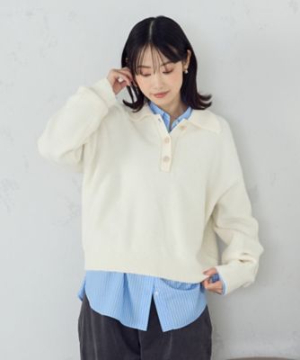 ＜COMME CA ISM (Women)＞メタルボタン　ポロニット（１２７７ＫＭ１５）