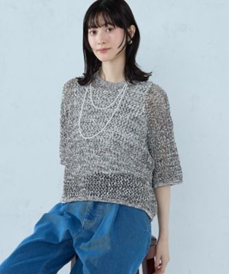 ミックスカラーメッシュニット Tシャツ（1277KO07） | COMME