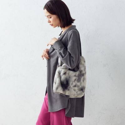 ＜COMME CA ISM (Women)＞２ｗａｙ　フェイクファーバッグ（１２８０ＸＡ０２）