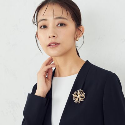 ＜COMME CA ISM (Women)＞フラワー　ブローチ（１２８３ＡＣ０３）