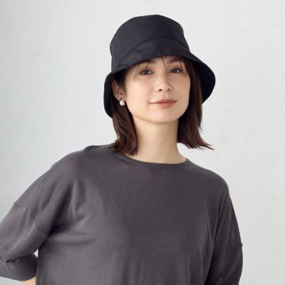 ＜COMME CA ISM (Women)＞ナイロンツイル　バケットハット（１２８５ＲＧ０１）