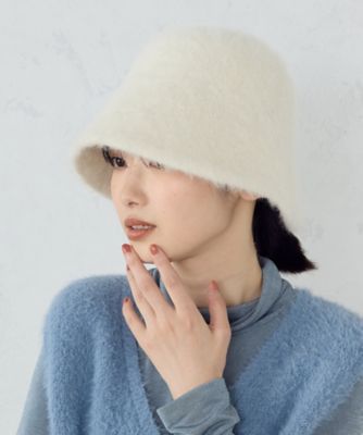 ＜COMME CA ISM (Women)＞シャギーニット　バケットハット（１２８５ＲＩ０１）