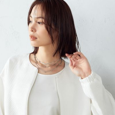  COMME CA ISM (Women)/コムサ イズム 3WAY ショートネックレス ギンイロ 【三越伊勢丹/公式】