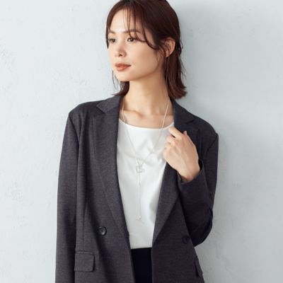  COMME CA ISM (Women)/コムサ イズム ハートモチーフ Y字ネックレス ギンイロ 【三越伊勢丹/公式】