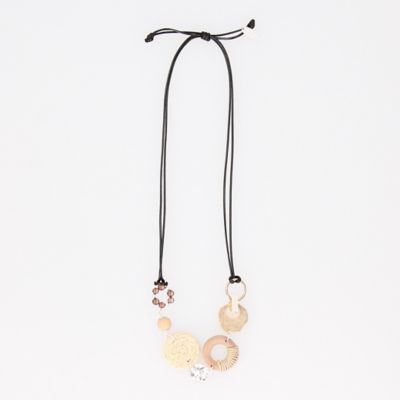 ＜COMME CA ISM (Women)＞ミックスパーツ　スライド　ネックレス（１２８６ＡＣ０９）