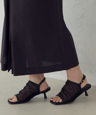 ＜COMME CA ISM (Women)＞スクエアトゥ　メッシュサンダル（１２８８ＺＫ０７）