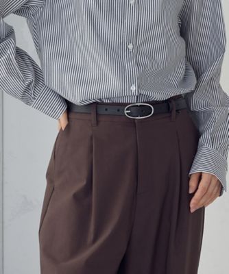 ＜COMME CA ISM (Women)＞本革　オーバルバックル　ベルト（１２８９ＹＭ０４）