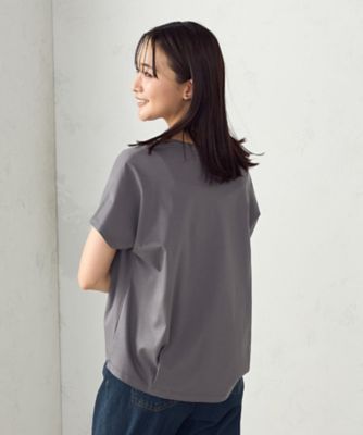 ＜COMME CA ISM (Women)＞シルケットスムースＵネックプルオーバー（１２９０ＣＫ０２）