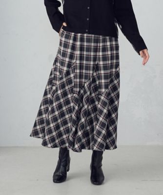 Shirring Jersey Jacquard Flare