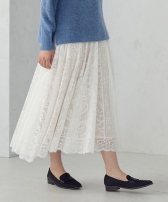 ＜COMME CA ISM (Women)＞ラッセルレース　サーキュラースカート（１２９０ＦＭ１０）