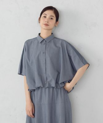 ＜COMME CA ISM (Women)＞バルーン　シャツ　／　セットアップ対応（１２９０ＩＭ０１）
