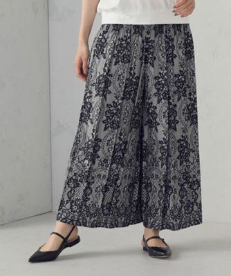 ＜COMME CA ISM (Women)＞米沢織　シャーリングパンツ（１２９０ＰＫ０５）