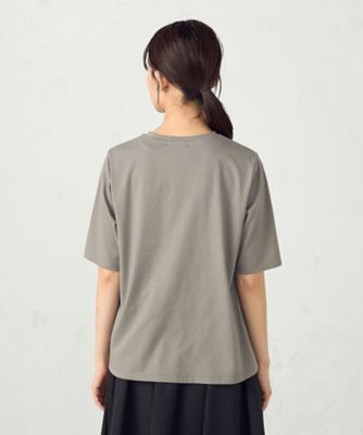 パールネックレスプリント　トロンプルイユＴシャツ（１２９０ＴＫ０２）