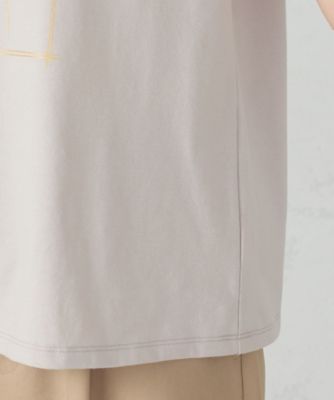 水彩タッチ　花プリントＴシャツ（１２９０ＴＫ０３）