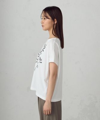 水彩タッチインクジェット箔スタッズ付きＴシャツ（１２９０ＴＫ０４）