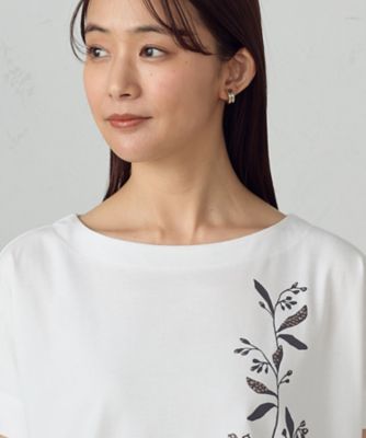 水彩タッチインクジェット箔スタッズ付きＴシャツ（１２９０ＴＫ０４）