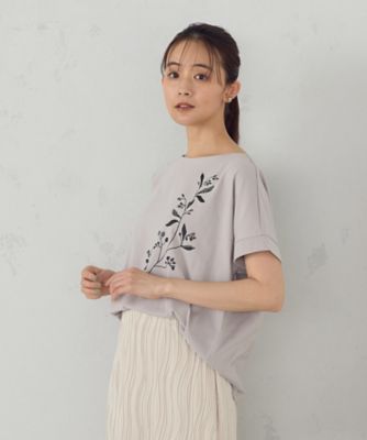 水彩タッチインクジェット箔スタッズ付きＴシャツ（１２９０ＴＫ０４）