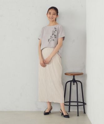 水彩タッチインクジェット箔スタッズ付きＴシャツ（１２９０ＴＫ０４）