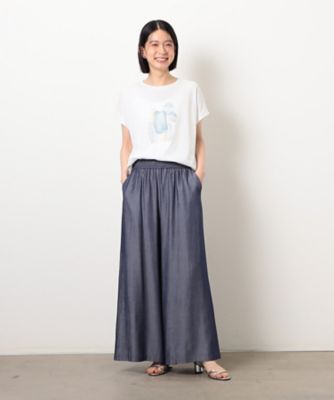 スタッズ　箔ライン付き　プリントＴシャツ（１２９０ＴＫ０５）