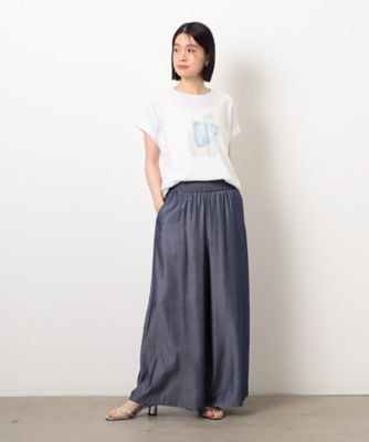 スタッズ　箔ライン付き　プリントＴシャツ（１２９０ＴＫ０５）