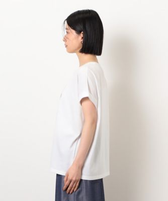 スタッズ　箔ライン付き　プリントＴシャツ（１２９０ＴＫ０５）