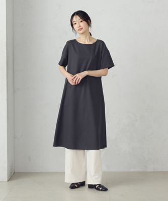 ＜COMME CA ISM (Women)＞デイリーリラックスワンピース　ナチュラル（１２９１ＯＫ０２）