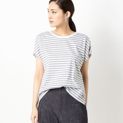 ＜COMME CA (Women)＞ボーダー　丸首Ｔシャツ（１５０１ＥＵ０１）