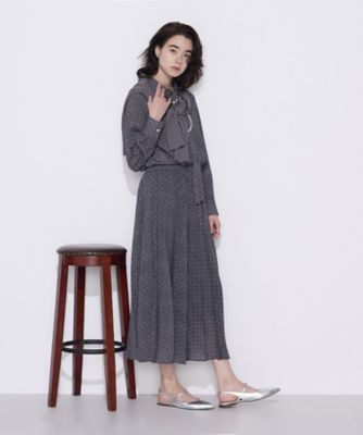 ドットプリント プリーツスカート（1501FO02） | COMME CA