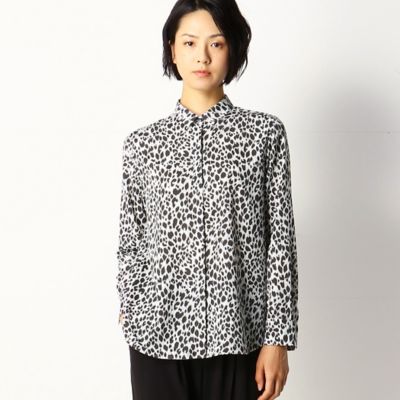 ＜COMME CA (Women)＞ヒョウ柄　シフォンシャツ（１５０１ＨＷ０１）