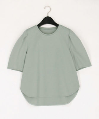 【SALE】COMME CA (Women)/コムサ ハイコンパクトコットンポンチ プルオーバー(1502EI03) ミドリ トップス【三越伊勢丹/公式】