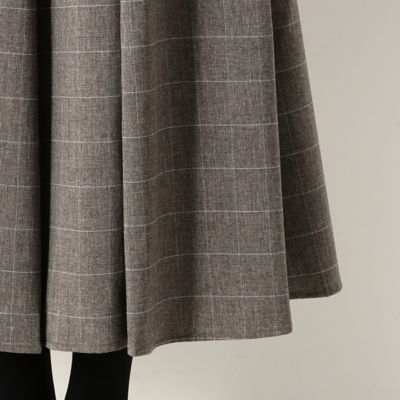 ウィンドペンチェック柄　スカート（１５０２ＦＷ０２）