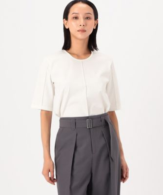 COMME CA (Women)/コムサ ハイコンパクトコットンポンチ Tシャツ(1502TI02)