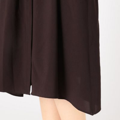 ストレッチシフォン ウエストドロストギャザー ロングシャツ（１５０３ＨＮ０６）