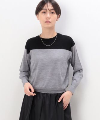【SALE】COMME CA (Women)/コムサ ハイゲージニット プルオーバー(1503IE03) グレー トップス【三越伊勢丹/公式】