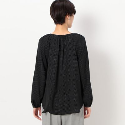 梨地ドットプリント ブラウス（1504BC06） | COMME CA (Women