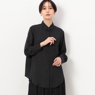 ＜COMME CA (Women)＞【セットアップ対応】梨地ドットプリント　シャツ（１５０４ＨＣ０５）