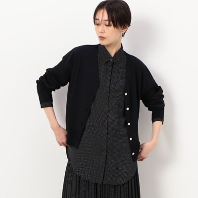 【セットアップ対応】梨地ドットプリント　シャツ（１５０４ＨＣ０５）
