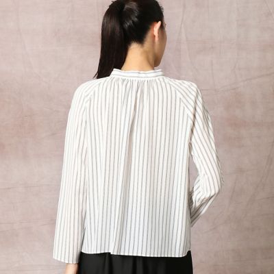 アンティーク調　ボウタイブラウス（１５０４ＨＲ０５）